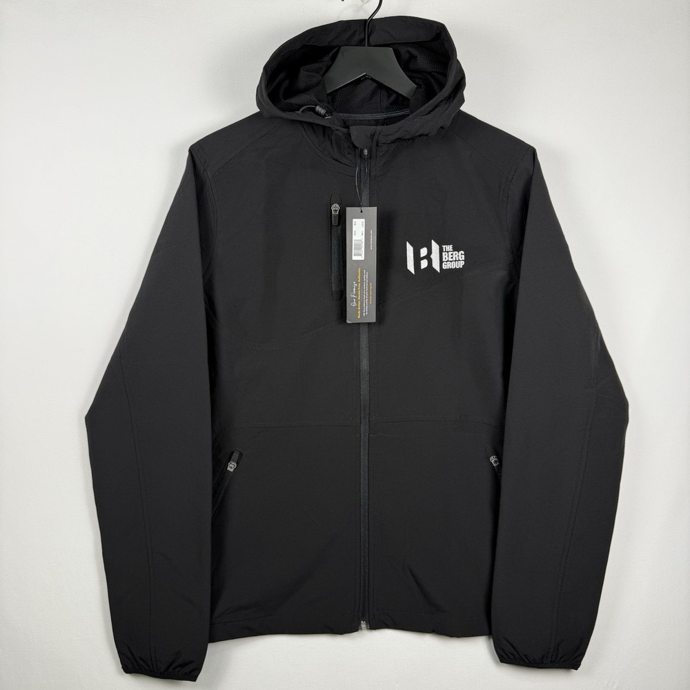 Womens Dri Duck Ascent Soft Shell Hooded Jacket Large Black 9411 Embroidered New
